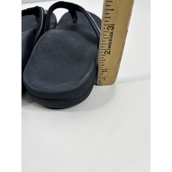 Vionic Tide Sport Sz 10 Patent Black Sandals Comfort Shoes EUC - Picture 4 of 6